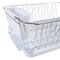 Kitchen Details White 3-Piece Chrome Dish Rack Set